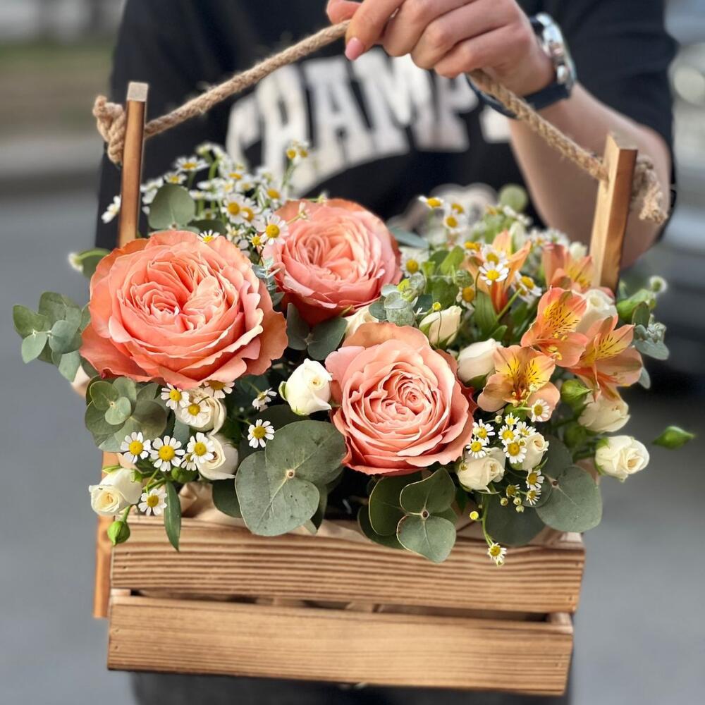 Цветы в коробке 