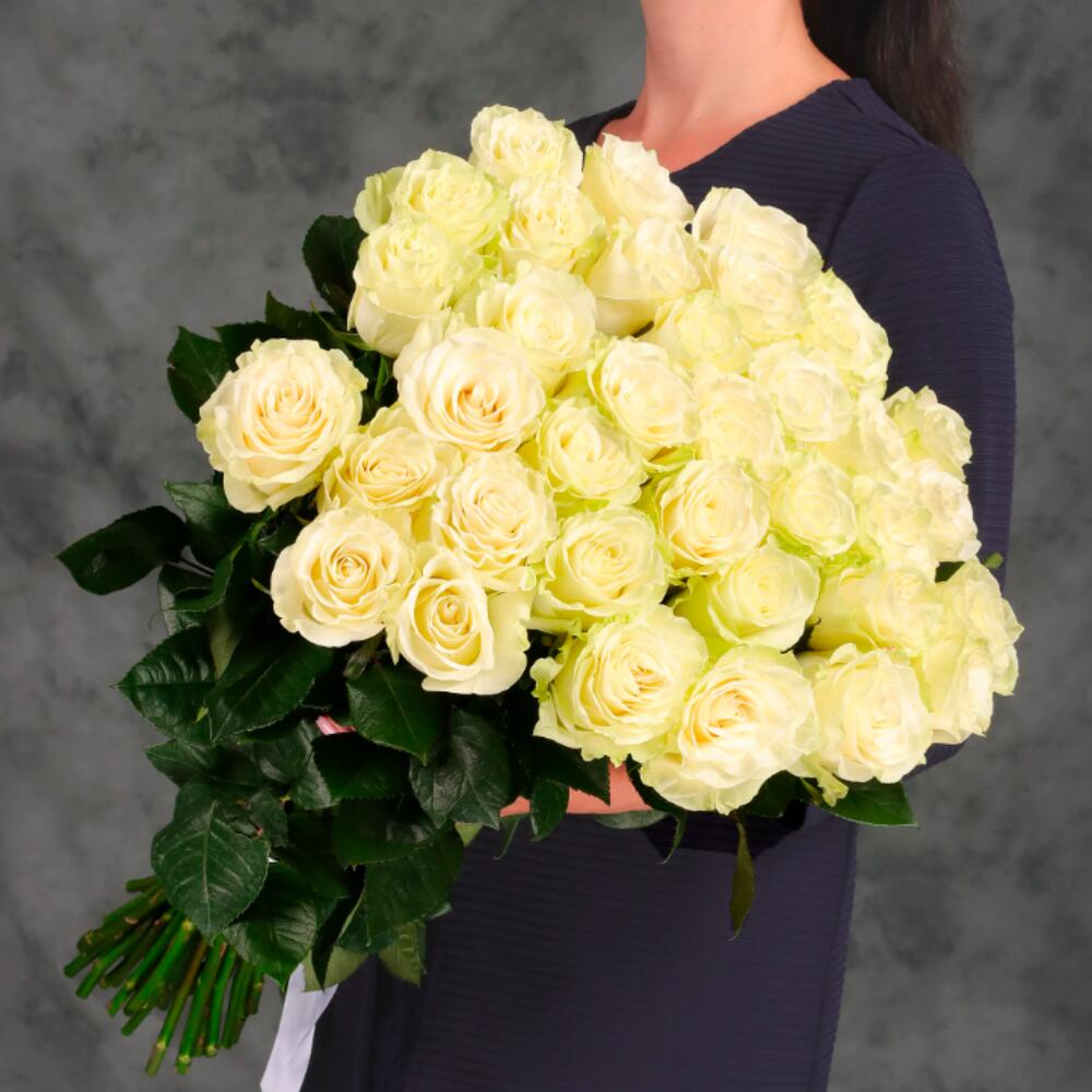 Букет 45 белых роз