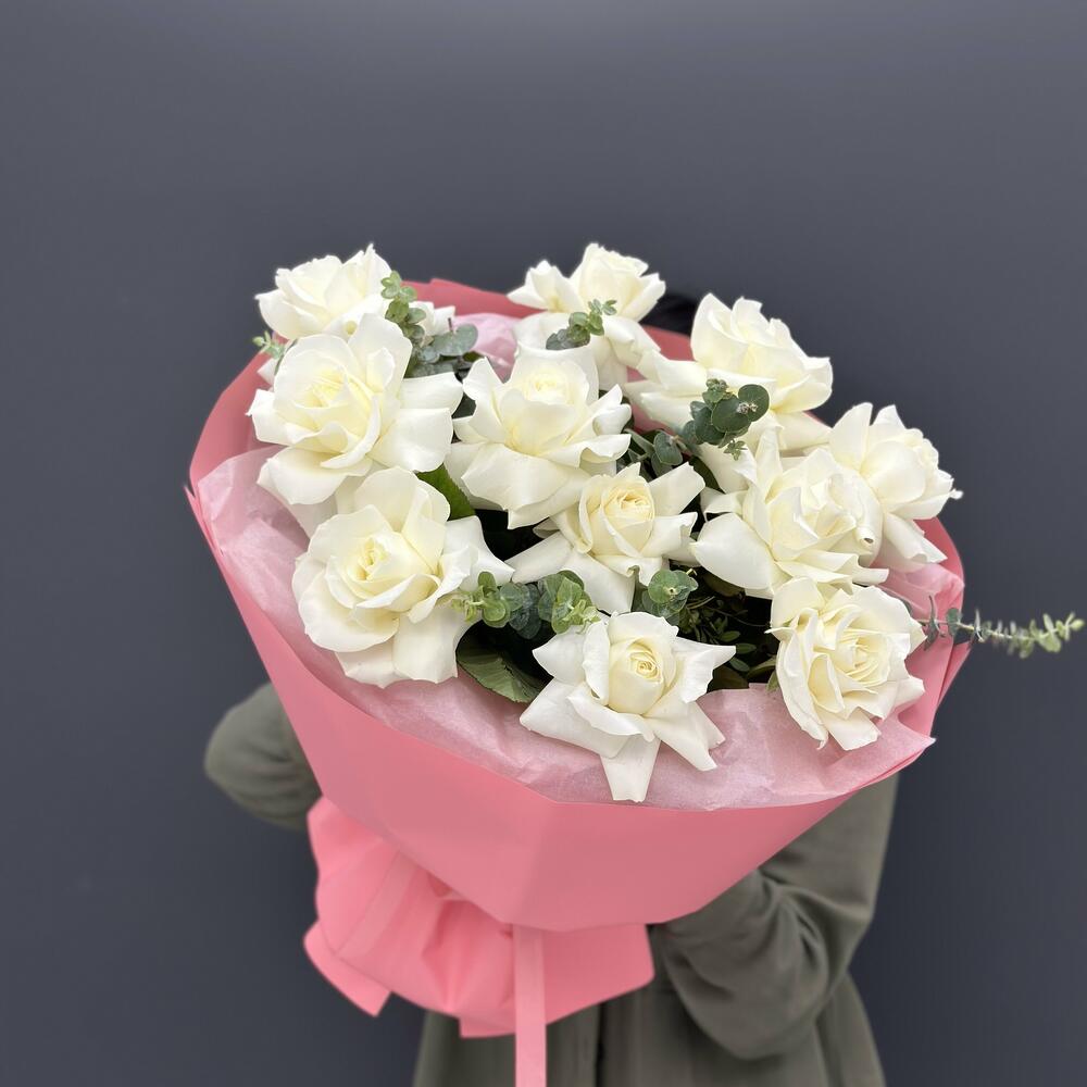 Пионовидные розы 11 шт